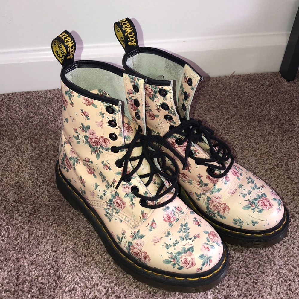 Floral Dr. Martens
